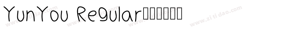 YunYou Regular字体转换